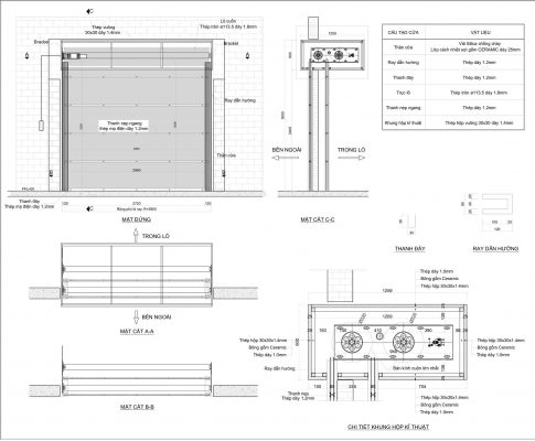 Rèm cuốn ngăn cháy EI 120 Phút Rèm Ngăn Cháy EI120